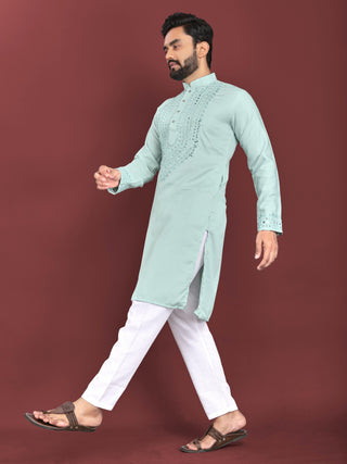 kurta-pyjama-set-silk-with-mirror-hand-work-color-aqua-2
