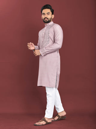 kurta-pyjama-set-silk-with-mirror-hand-work-color-lavender-1