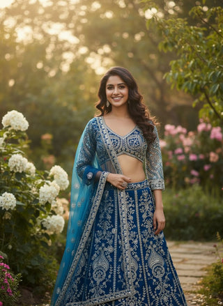 lehenga-choli-dupatta-set-butterfly-net-sequins-codding-embroidery-work-color-blue-4