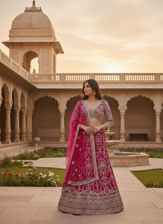 lehenga-choli-dupatta-set-butterfly-net-sequins-codding-embroidery-work-color-magenta-2