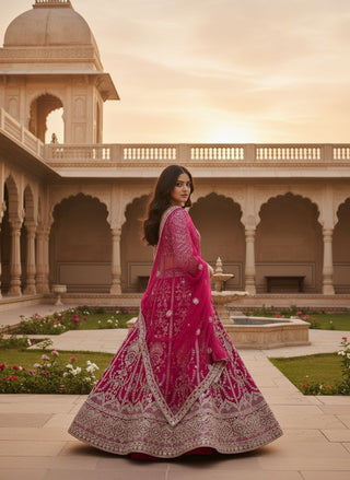 lehenga-choli-dupatta-set-butterfly-net-sequins-codding-embroidery-work-color-magenta-3
