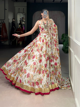 lehenga-choli-dupatta-set-chiffon-zari-floral-foil-print-embossed-design-gotta-patti-lace-work-color-white-3