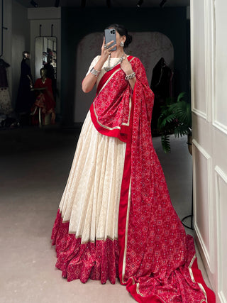 lehenga- choli-dupatta-set-cotton-zari-zigzag-bandhej-print-sequins-lace-work-color-white-red-1