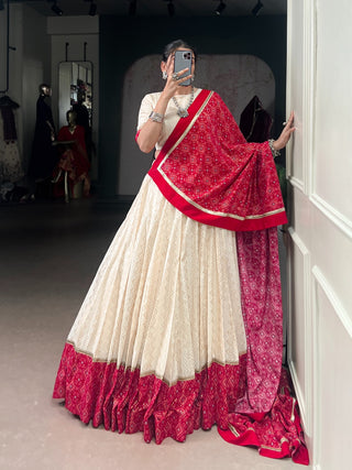 lehenga- choli-dupatta-set-cotton-zari-zigzag-bandhej-print-sequins-lace-work-color-white-red-4