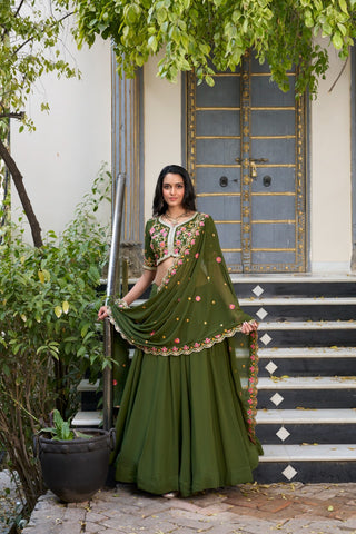 lehenga-choli-dupatta-set-georgette-sequins-thread-embroidery-work-color-green-2