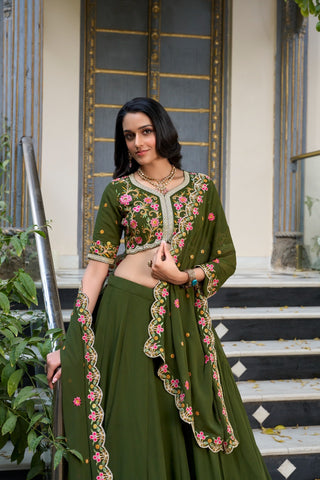 lehenga-choli-dupatta-set-georgette-sequins-thread-embroidery-work-color-green-4