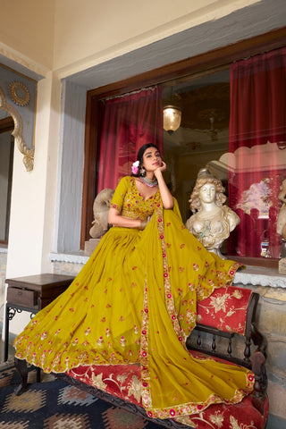 lehenga-choli-dupatta-set-georgette-sequins-thread-embroidery-work-color-muddy-yellow-4
