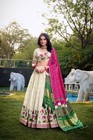 lehenga- choli -dupatta-set-khadi-cotton-sequence-thread- embroidery-print-work-color-off-white-1