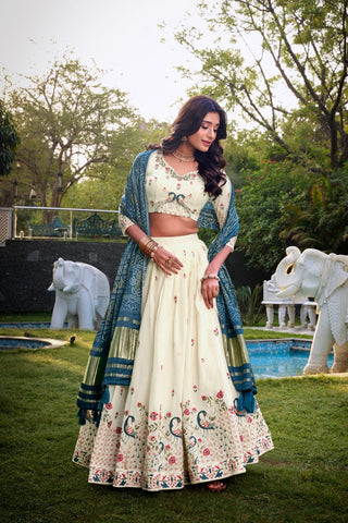 lehenga- choli -dupatta-set-khadi-cotton-sequence-thread- embroidery-print-work-color-off-white-2
