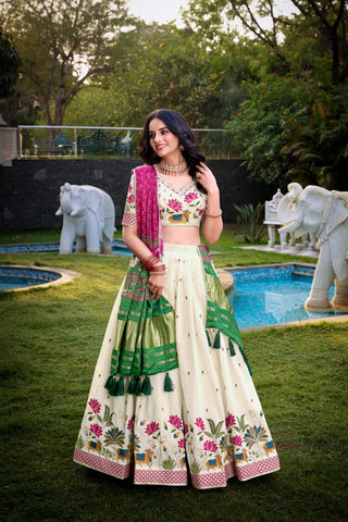 lehenga- choli -dupatta-set-khadi-cotton-sequence-thread- embroidery-print-work-color-off-white-2