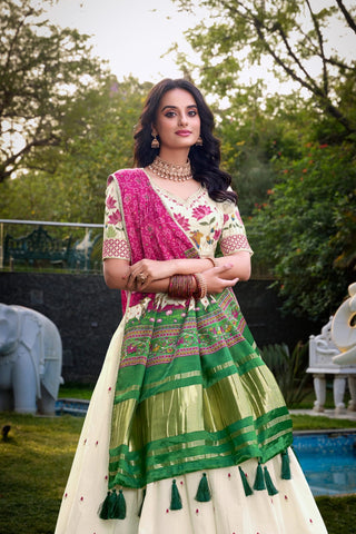 lehenga- choli -dupatta-set-khadi-cotton-sequence-thread- embroidery-print-work-color-off-white-3