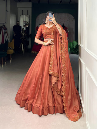 lehenga- choli-dupatta-set-korean-pure-tussar-sequence-embroidery-work-color-pele-red-6