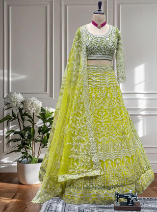 lehenga- choli -dupatta-set-net-embroidery-sequence-work-color-green-6