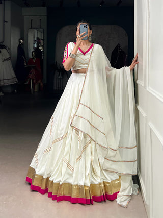 lehenga- choli -dupatta-set-pure-rayon-embossed-design-with-gota-patti-lace-work-color-white-5