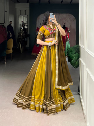 lehenga- choli -dupatta-set-pure-rayon-sequins-lace-with-gota-patti-lace-work-color-brown-7