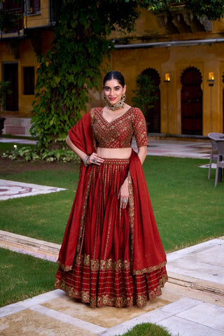 lehenga- choli-dupatta-set-rangoli-crush-sequins-thread-embroidery-work-color-red-1