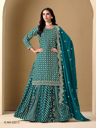 lehenga-choli-dupatta-set-silk-sequins-embroidery-work-color-cyan-1