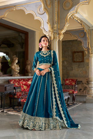 lehenga-choli-dupatta-set-vichitra-silk-sequins-thread-embroidery-work-color-bluish-cyan-1