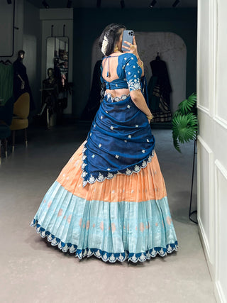 lehenga-choli-dupatta-set-zari-kota-banglory-vichitra-silk-zari-weaving-sequins-thread-embroidery-work-color-orange-3