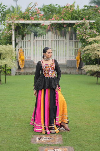 lehenga-choli-reyon-14Kg-set-gota-patti-lace-work-color-multi-e-5