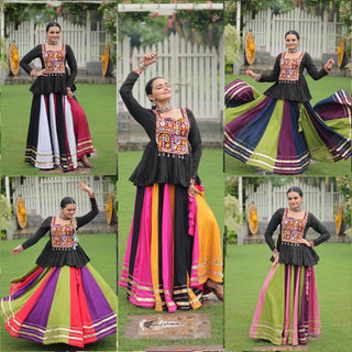 lehenga-choli-reyon-14Kg-set-gota-patti-lace-work