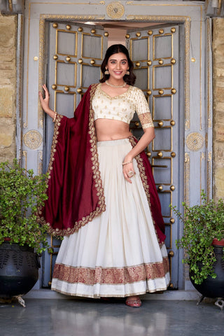 lehenga-kurti-dupatta-set-pure-vichitra-silk-zari-weaving-sequins-lace-work-color-white-1