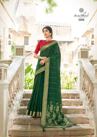 linen-silk-saree-sequence-work-croatina-lace-color-bottle-green-1