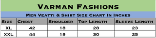 2-3 Days Delivery! Traditional Wear Tissue Cotton Shirt and  Dhotti, Vesti, Vetti with Pocket and Velcro work (Copy)