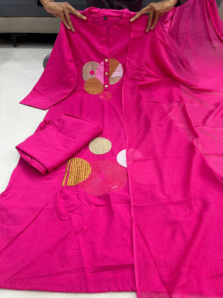 mal-cotton-kurti-pant-dupatta-with-front-pleated-work-color-rani-5