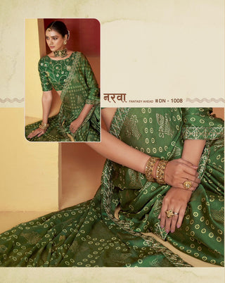 moss-silk-foil-print-coding-saree-color-bottle-green-2