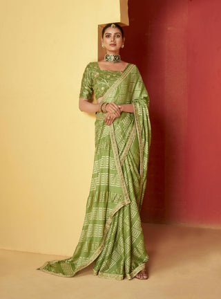 moss-silk-foil-print-coding-saree-color-khaki-green-1