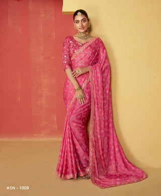 moss-silk-foil-print-coding-saree-color-pink