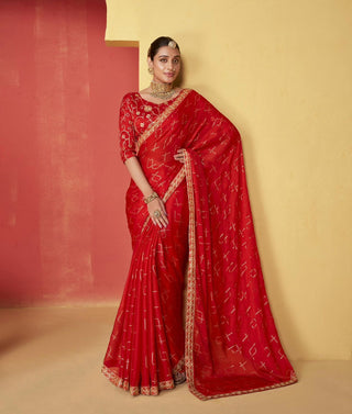 moss-silk-foil-print-coding-saree-color-red-1