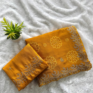 mulmul-chinnon-saree-print-heavy-embroidery-work-color-yellow-1