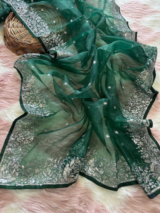 organza-silk-saree-sequence-embroidery-work-color-green-6