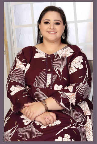 plus-size-premium-riyon-long-kurti-with-print-color-chocolate-3