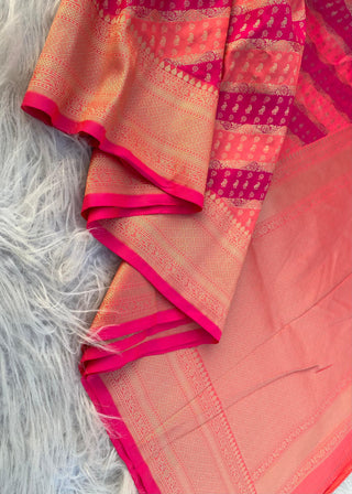 Ship From India! Varman Indian Saree for Women Ready to Wear Saree Premium Banarasi Silk Party Wear Fully Stitched Blouse, Listing ID: PRE10011777532186