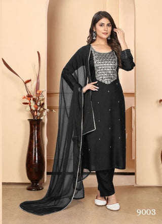 premium-riyon-kurti-pant-dupatta-set-sequence-embroidery-work-color-black-4