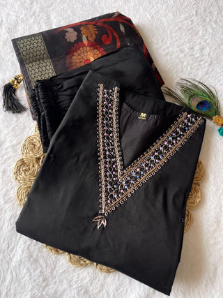 premium-roman-silk-kurti-pant-dupatta-set-embroidery-zari-print-work-color-black-3