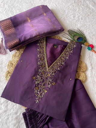 premium-roman-silk-kurti-pant-dupatta-set-embroidery-zari-print-work-color-grape-3