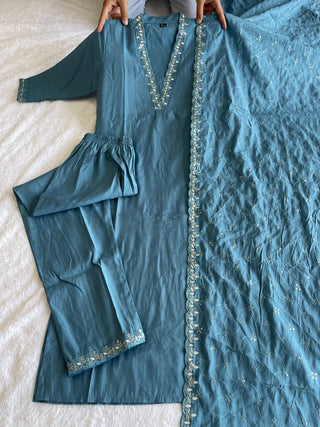 premium-roman-silk-kurti-pant-dupatta-set-embroidery-zari-print-work-color-marble-blue-1