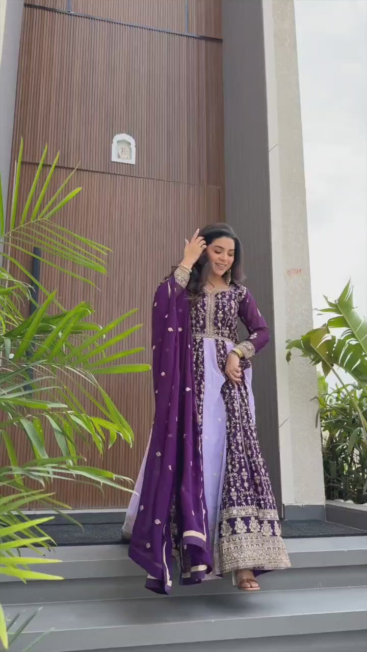 faux-blooming-long-gown-dupatta-set-with-zari-sequence-embroidery-work-color-purple-6