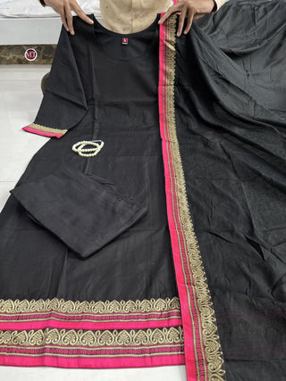 pure-banana-silk-kurti-pant-dupatta-suit-set-print-hand-zari-weaving-work-color-black-7