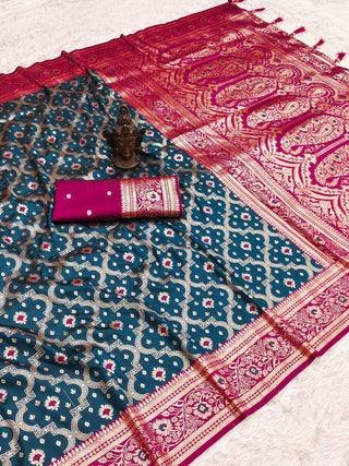 pure-banarasi-silk-self-weaving-sarees-zari-weaving-rich-pallu-color-regal-blue