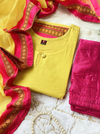 pure-kanchi-cotton-kurti-pant-dupatta-suit-set-with-print-work-color-yellow-6