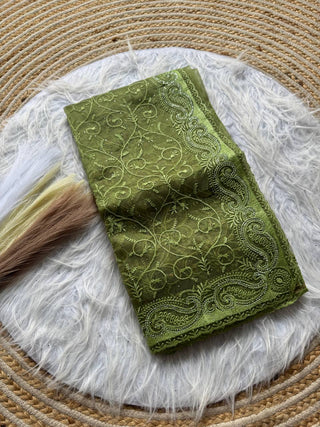 pure-organza-silk-saree-shiny-fabric-embroidery-viscose-thread-hotflix-diamond-work-color-green-1