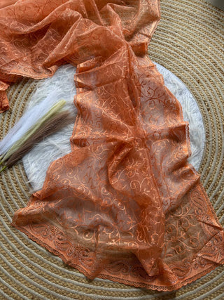 pure-organza-silk-saree-shiny-fabric-embroidery-viscose-thread-hotflix-diamond-work-color-orange-2