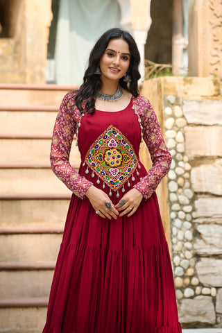 rayon-14kg-anarkali-style-long-gown-with-embroidery-print-work-color-maroon-3