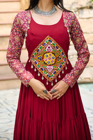 rayon-14kg-anarkali-style-long-gown-with-embroidery-print-work-color-maroon-6