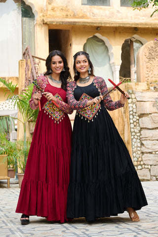 rayon-14kg-anarkali-style-long-gown-with-embroidery-print-work